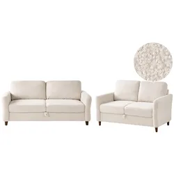 SOFA-SET 5-Sitzer Bouclé Beige Mare