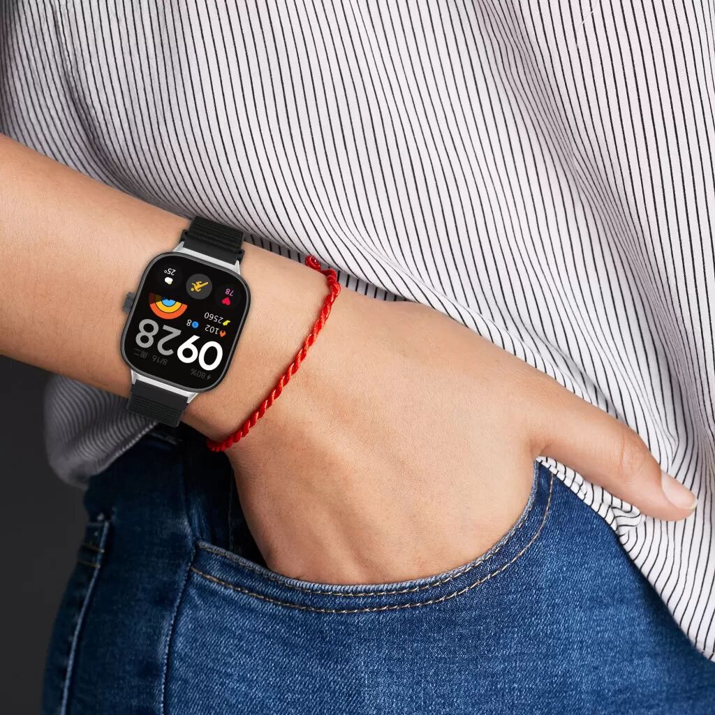INF Bracelet de montre pour Redmi Watch 4 , tour de poignet réglable Le noir