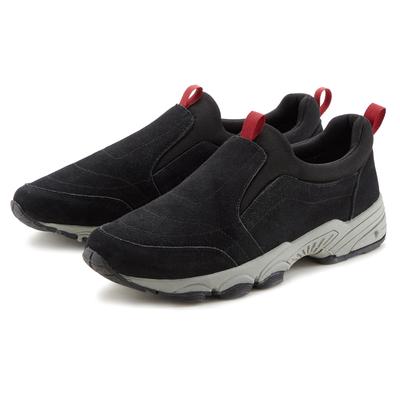 Sneaker JOHN DEVIN "Lederschuh, Slipper, Halbschuhe, Freizeitschuhe, Ledersneaker", Herren, Gr. 42, schwarz, Obermaterial: 80% Rindsleder, 20% Textilmaterial. Decksohle: 100% Textilmaterial. Futter: 100% Textilmaterial. Laufsohle: 100% Synthetik,...