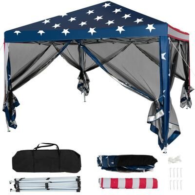 Costway 10 x 10 Feet Pop-up Canopy Tent Gazebo Canopy for Outdoor