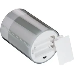Goobay, LED Kerzen, 3er-Set LED-Echtwachs-Kerzen im Glas und 10 AAA LR03 (3x)