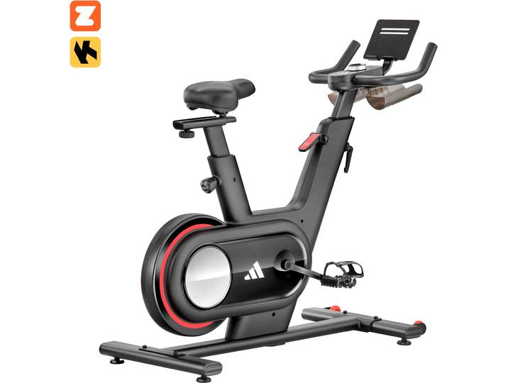 Ergometer ADIDAS PERFORMANCE C-1 , schwarz, Heimtrainer, ohne Unterlegmatte, Ergometer, 110 kg max. Benutzergewicht, Fahrrad, 32 Widerstandsstufen, B:255cm H:1.020cm L:1.310cm