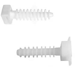 100 Stk Styropordübel Dübel Spiraldübel Dämmstoffdübel für Kabelbinder 8 mm weiß 6178 BMKB5458