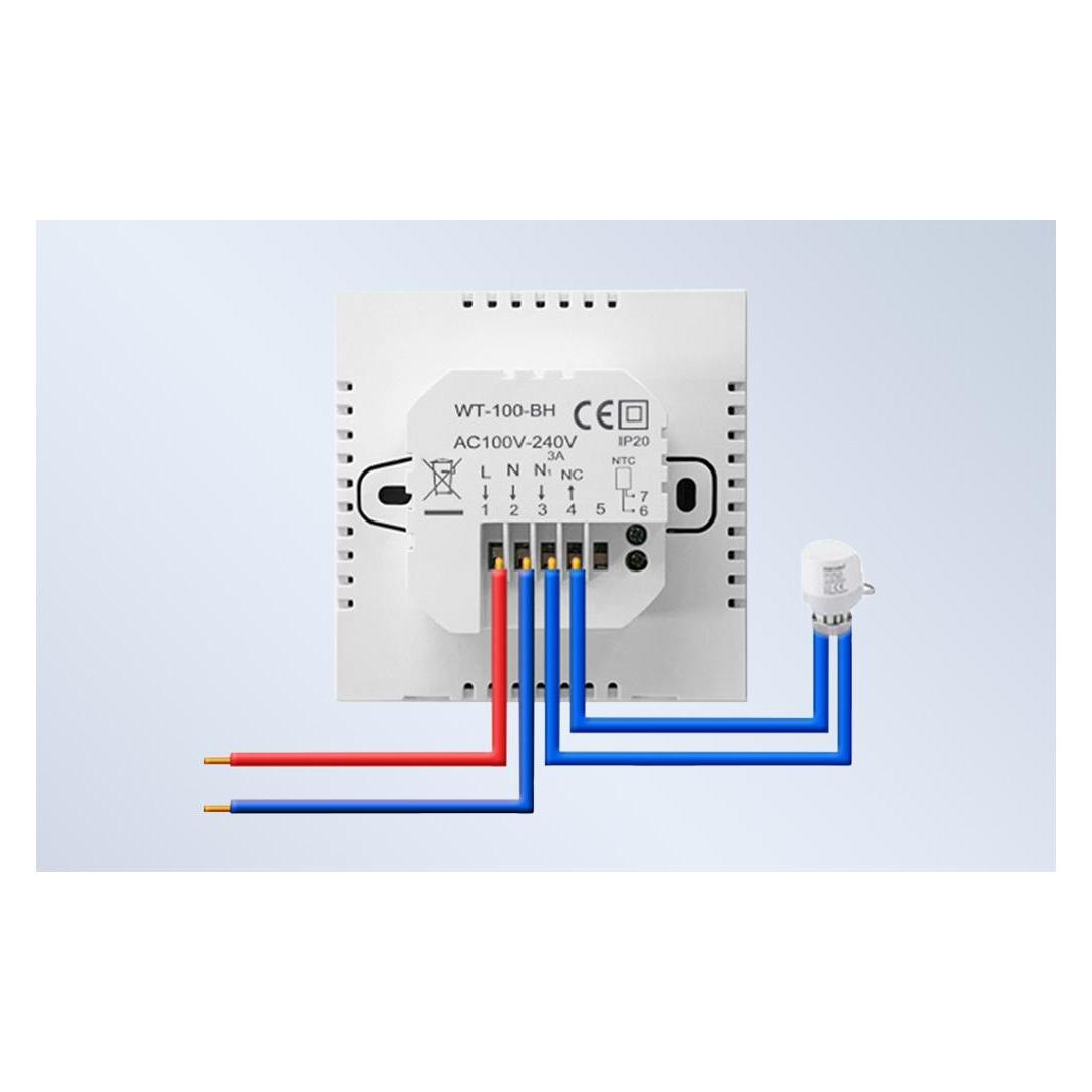 Avatto Smart Water Heating Thermostat ZWT100 3A Zigbee Tuya (ZWT100-WH-3A)