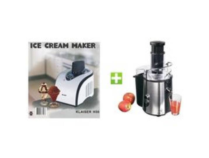 KLAISER H50 TURBINE A GLACES AVEC LIVRE DE RECETTES ET CENTRIFUGEUSE 900W CLATRONIC AE 3150