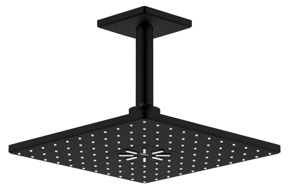 Duschset Rainshower 310 CUBE, 2 Strahlarten, 310 mm, Matt Schwarz