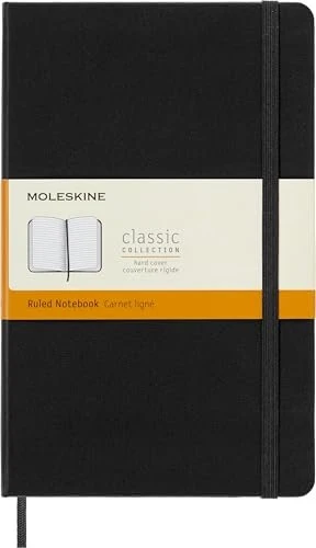 MOLESKINE Notizbuch Classic Collection fester Einband ca. DIN A5 liniert, schwarz Hardcover 240 Seiten
