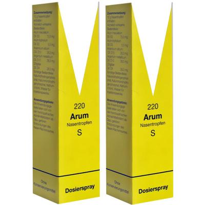 Arum Nasentropfen S 220 Doppelpack 2x10 g Tropfen
