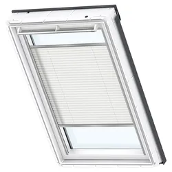 VELUX Plissee Uni Weiß 1016 Faltstore, FK06, Aluminiumschiene,GGU,Manuell,VELUX