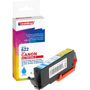 Edding kompatibel für Canon CLI-581C XXL,  Druckerpatrone EDD-622, cyan