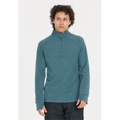 Funktionsshirt WHISTLER "Kajsa", Herren, Gr. L, blau, 90% Polyester, 10% Elasthan, unifarben, normal, ohne Ausschnitt, Shirts Funktionsshirt, mit atmungsaktiven Eigenschaften