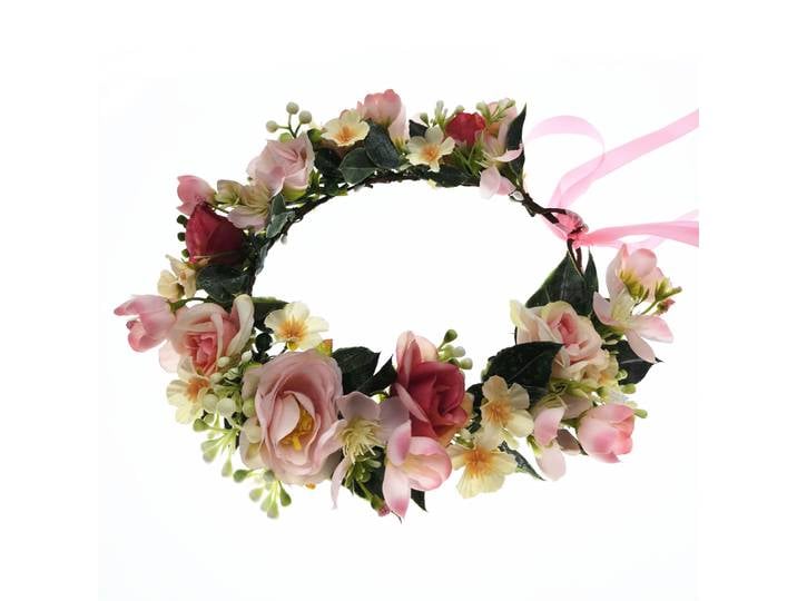 Couronne de fleurs pour femmes, vente en gros, bandeau de Festival, accessoires pour cheveux, coiffure, demoiselle d'honneur, fille, guirlande florale