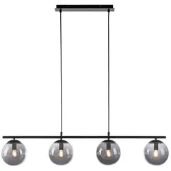 JUST LIGHT. Pendelleuchte Big Widow Metall Schwarz