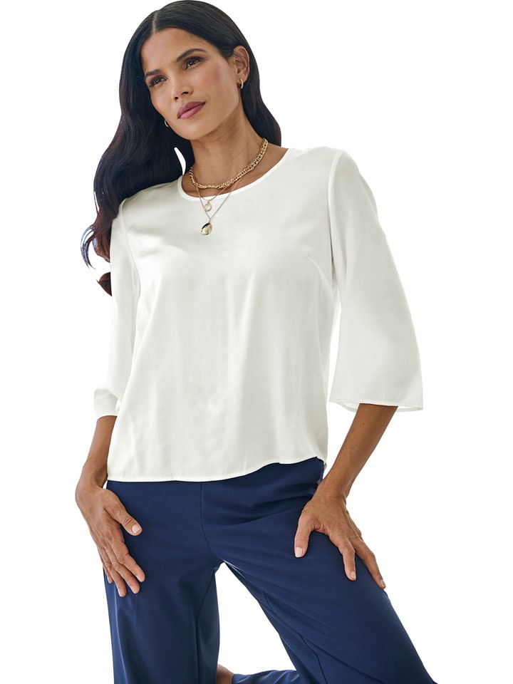 Heine Bluse in Weiß - 48