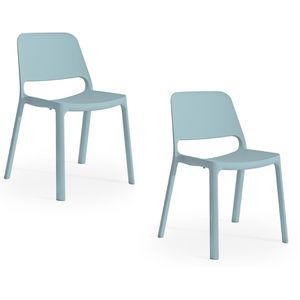 Mayer Besucherstuhl myNUKE, 2050 66, Vierfußstuhl, Kunststoff, himmelblau, stapelbar, 2 Stück