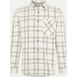 Regular-Fit Overshirt mit Karo-Muster Beige XL