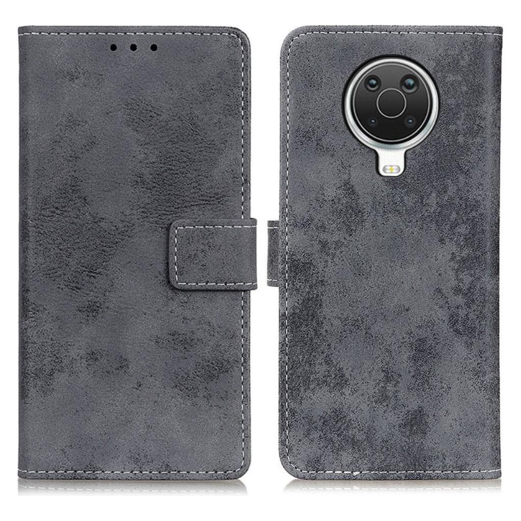 Cover-Discount Nokia G10 / G20 - Vintage Etui Wildleder Optik grau (Nokia G10, Nokia G20) (104702241D)