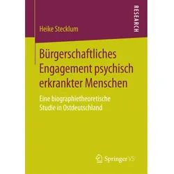 Bürgerschaftliches Engagement psychisch erkrankter Menschen, Fachbücher von Heike Stecklum