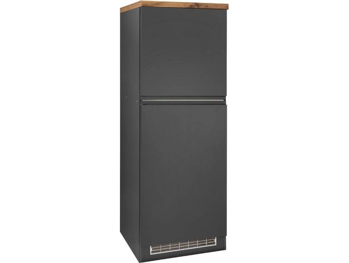 KOCHSTATION Umbauschrank KS-Bruneck Kühlschrankumbau >>Bruneck<< 60 cm breit, hochwertige MDF-Fronten