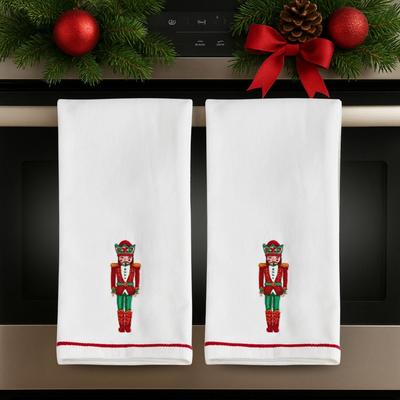 Lenox Bayberry Nutcracker Kitchen Towels, Set of 2