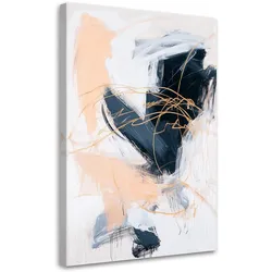 LEINWANDBILD Moderne Abstraktion Farbeffekt 80x120cm