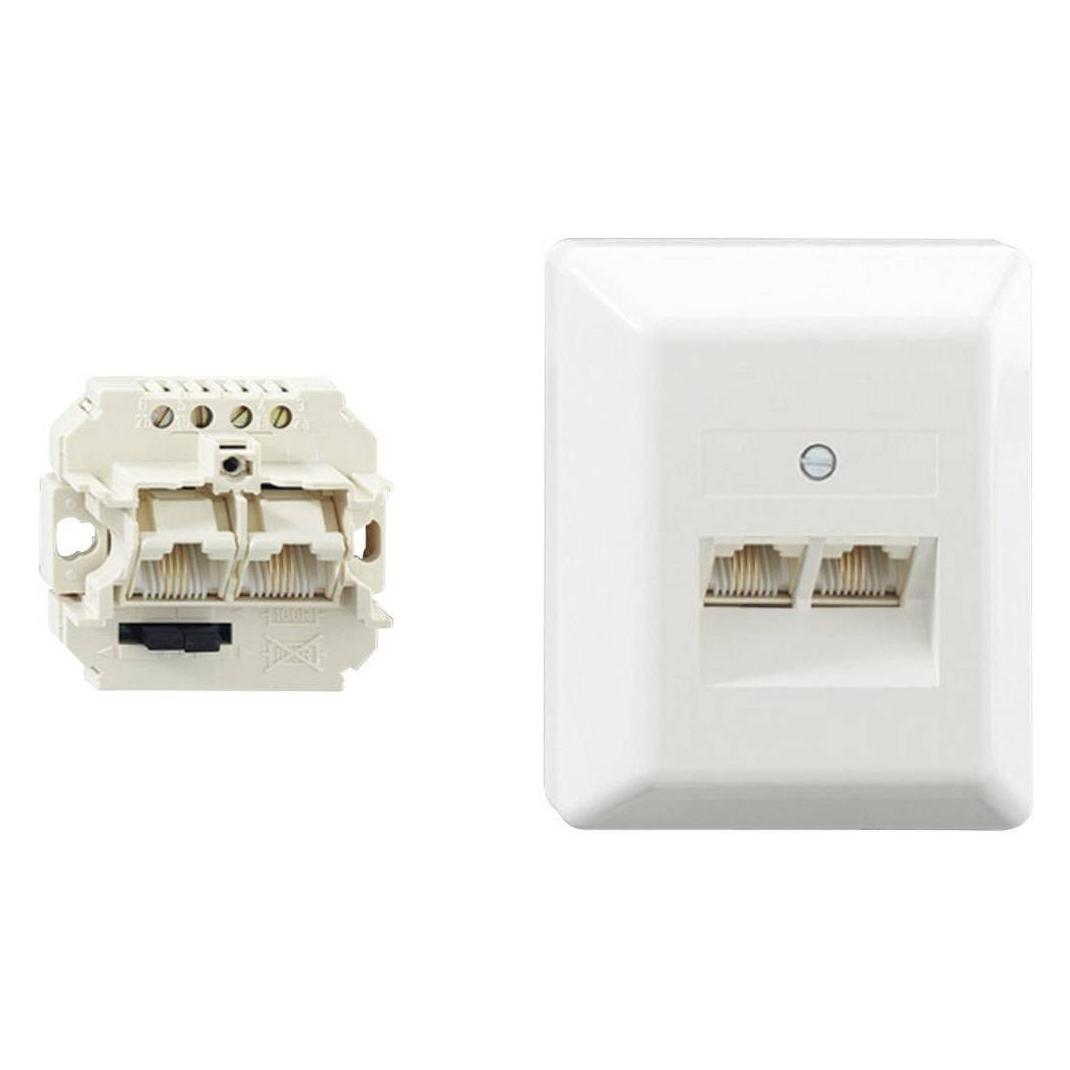 Rutenbeck IAE/UAE 2x8 (4) TRS Ap rw - Wanddose - RJ-45 (4-polig) (13011140)