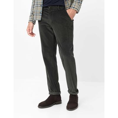 Chinohose EUREX BY BRAX "Style THILO", Herren, Gr. 26U, Unterbauchgrößen, schwarz (dunkelgrün), Web, 77% Baumwolle, 22% Lyocell, 1% Elasthan, Hosen Chinohose