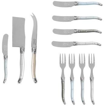 French Home Ultimate 11-Piece Laguiole Charcuterie Set with Mother of Pearl Handles