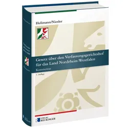 Gesetz über den Verfassungsgerichtshof für das Land Nordrhein-Westfalen, Fachbücher von André Niesler, Yvonne Hellmann, Thorsten Anger