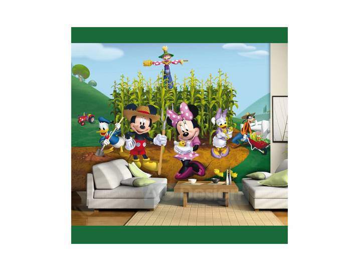 Ag Art - Papier Peint Xxl Intisse Le Jardinage De Mickey & Minnie Disney 360x270 Cm