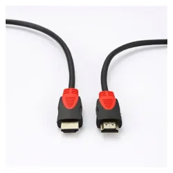 Helden C ble HDMI 1.4 High Speed Male/Male avec Ethernet - Compatible 4K@30Hz - Longueu (5 m), Videokabel, Schwarz