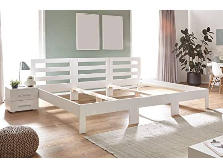 Original RIMA Familienbett 270x200 cm Weiss Modell PICO