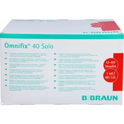 Omnifix Solo Insulinspr.1 ml U40 100 ML