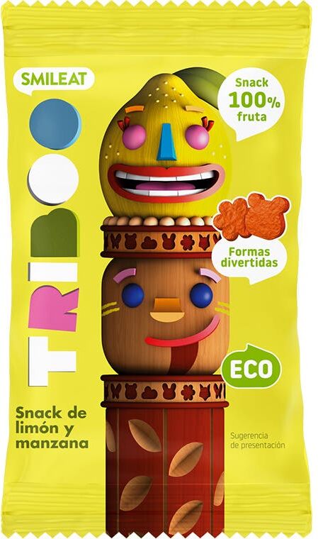 Smileat Triboo Snack Ecológico de Limón y Manzana 25 g