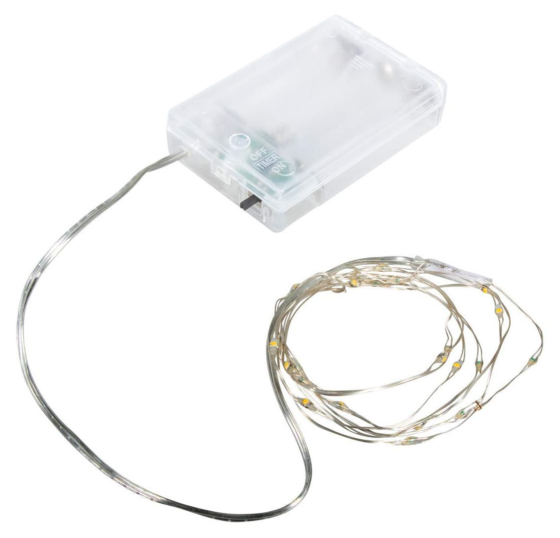 Rayher Mini LED-lichtslingering met timer, 160 cm, 20 LED's
