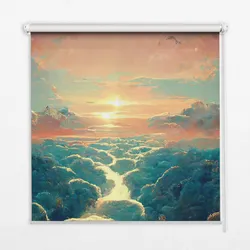 INNENROLLO - Fensterrollo - Rollo - 80x180 cm - Sonnenuntergang