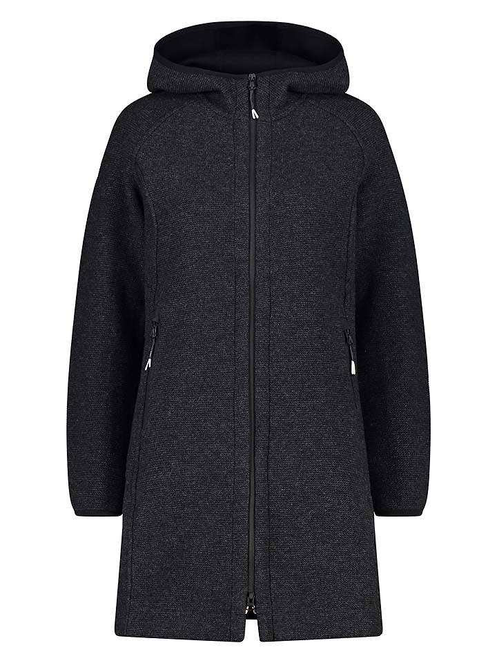 cmp Wollmantel in Schwarz - 36