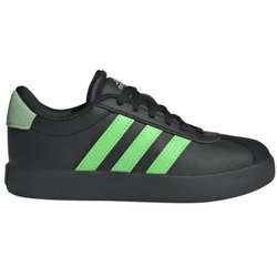 adidas VL Court 3.0 Sneaker Kinder - core black/scrgrn/carbon - 3