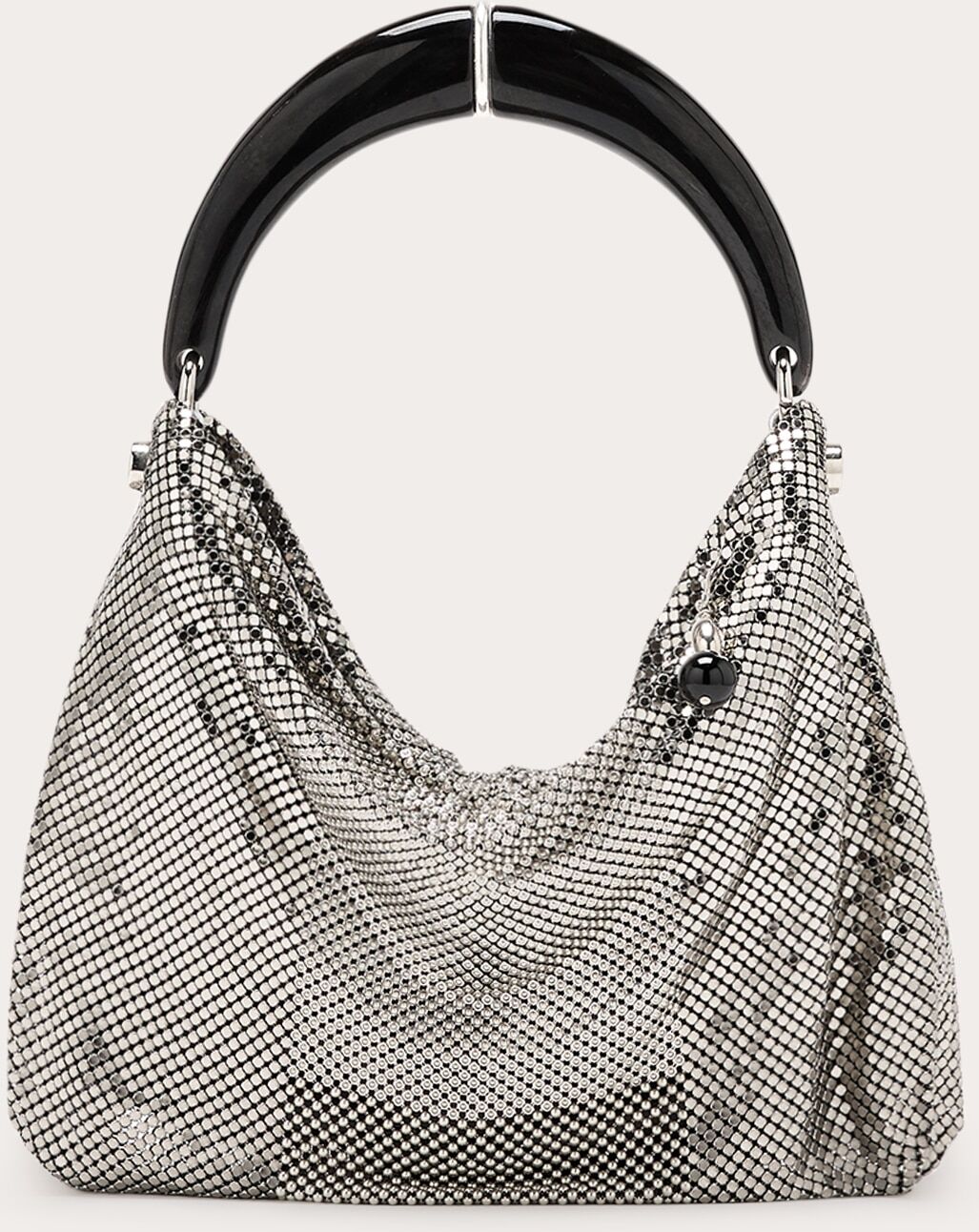 Laura B Bolso de hombro Silvie Horn. Plata