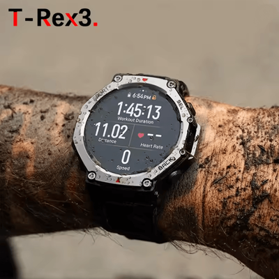 Inspire Essentials Military Grade Smart Watch With Bluetooth Calling GPS And 10ATM Waterproof Protection black Red Silicone