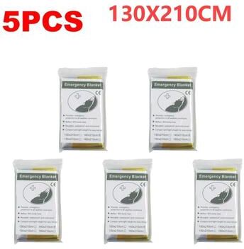 Uplifted Goods Outdoor Emergency Thermal Survival Blanket With Multiple Size Options 5pcs Small B