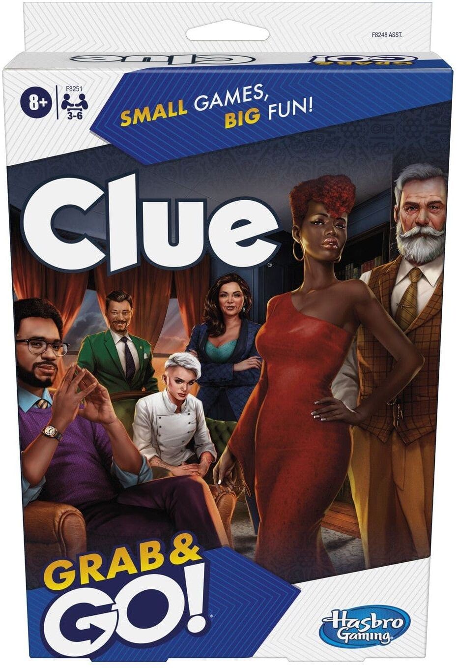 Cluedo - Grab and Go, Travel-Size Detective Game for 3-4 Players, Ages 8+, by Hasbro
