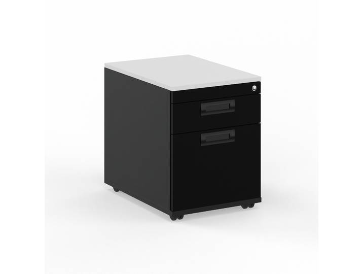 Rollcontainer Tradingzone GO Swiss Schwarz/Weiss, Neu - Perfekt für Unterlagen und Akten
