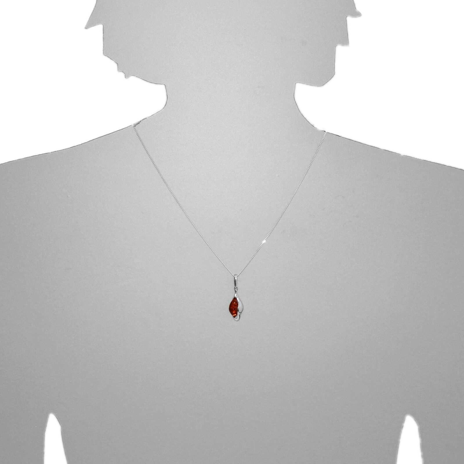 Kettenanhänger OSTSEE-SCHMUCK "Ostsee-Schmuck Anhänger Gitte Anhänger Gitte", weiß (weiß, neutral), Schmuckanhänger, Damen, 34 x 10mm, Silber 925 (Sterlingsilber), 1,6 g, Kettenanhänger