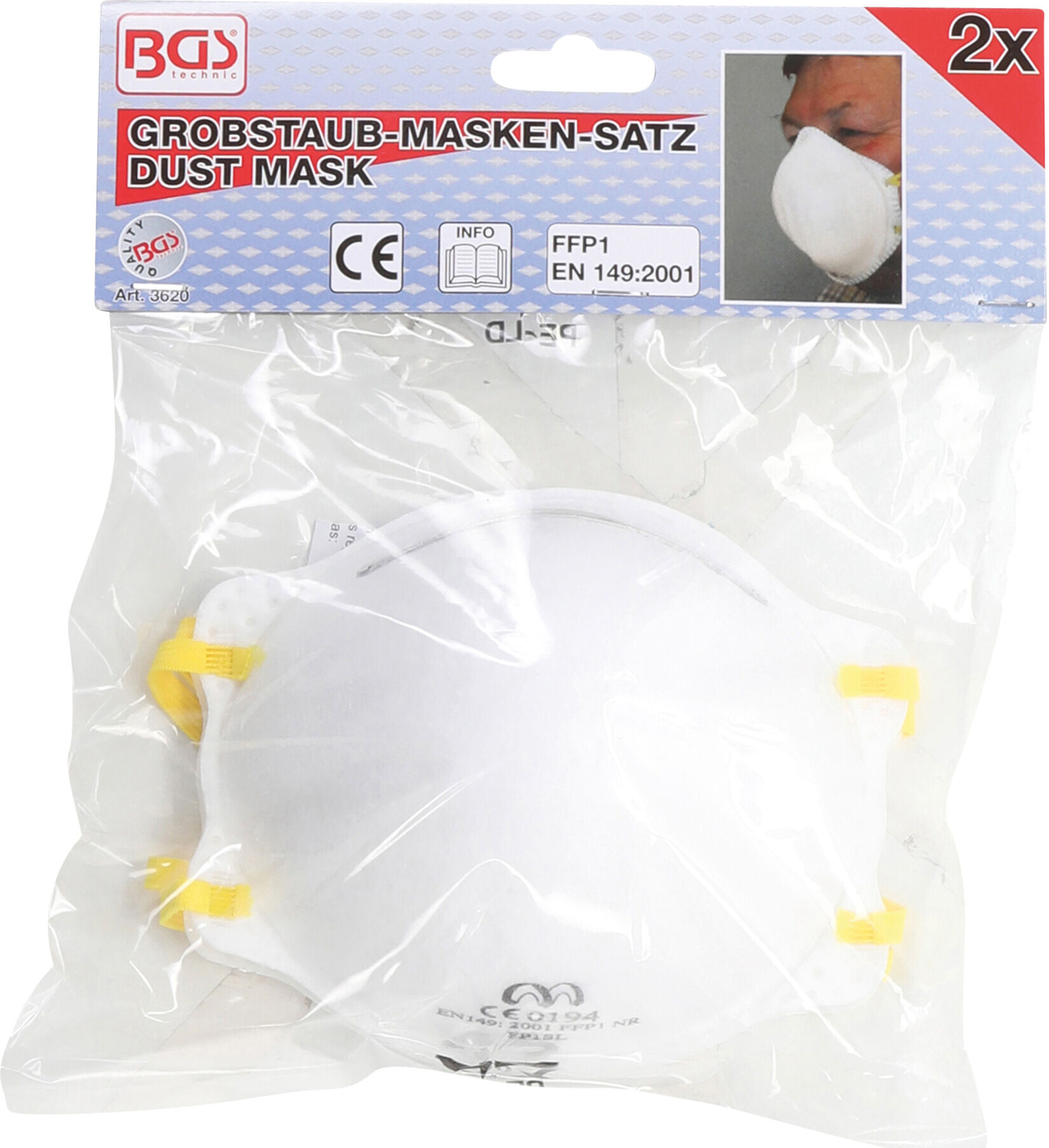 BGS Atemschutzmasken 3620, 2-tlg. ; BGS technic)