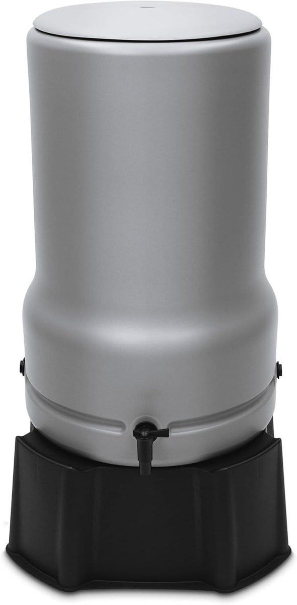 Waterton Regenton Grijs met Standaard Kraan - 110 liter