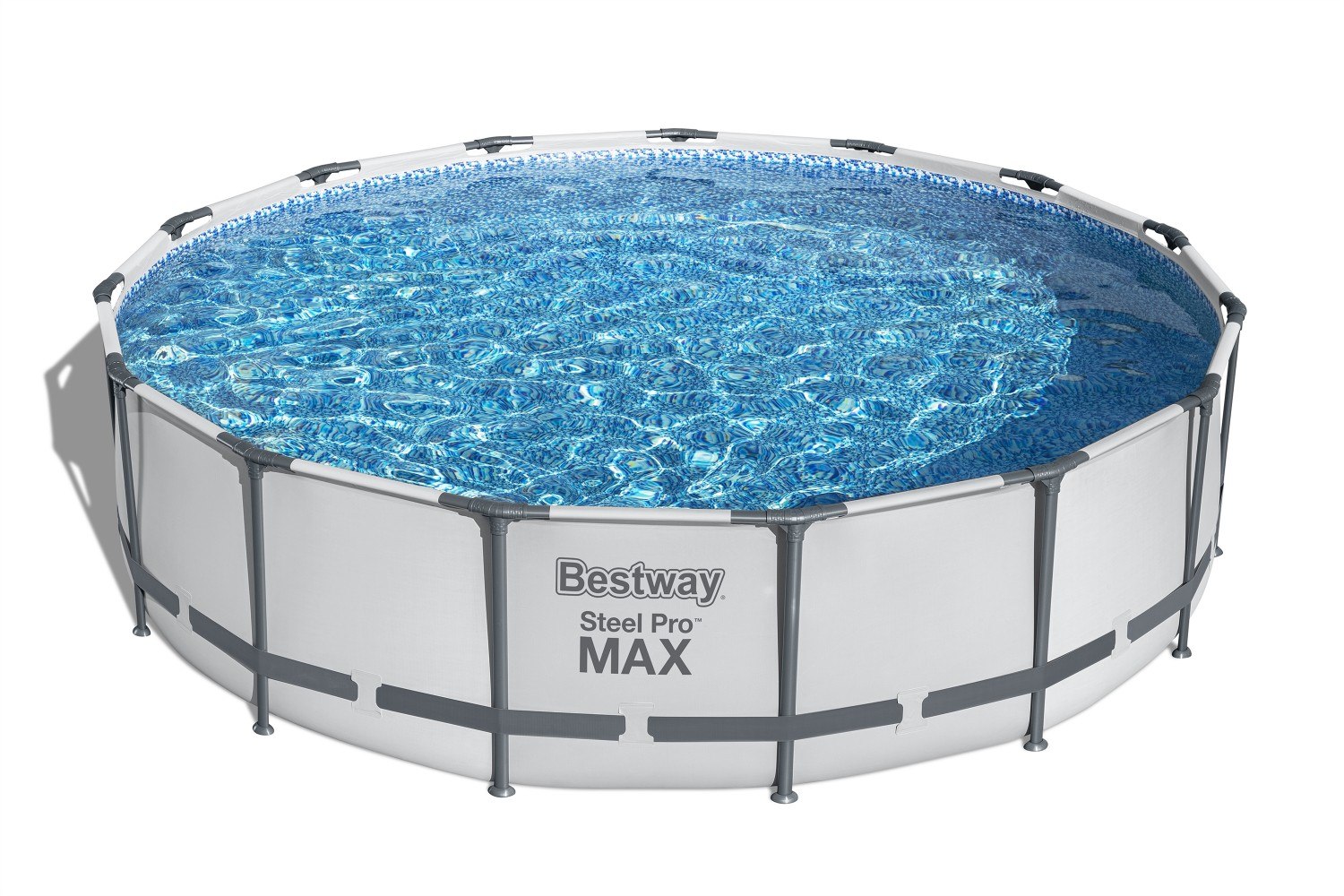 Steel Pro MAX Rahmenpool 457 x 107 15 Fuß BESTWAY 5in1 + Pumpe + Leiter + Abdeckung