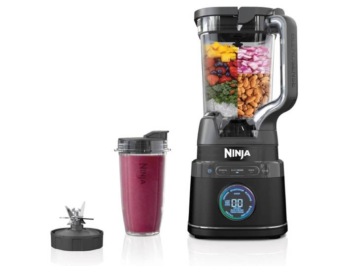 Ninja Detect mixeur 2-en-1, 1200 W technologie BlendSense, avec bol et gobelets individuels