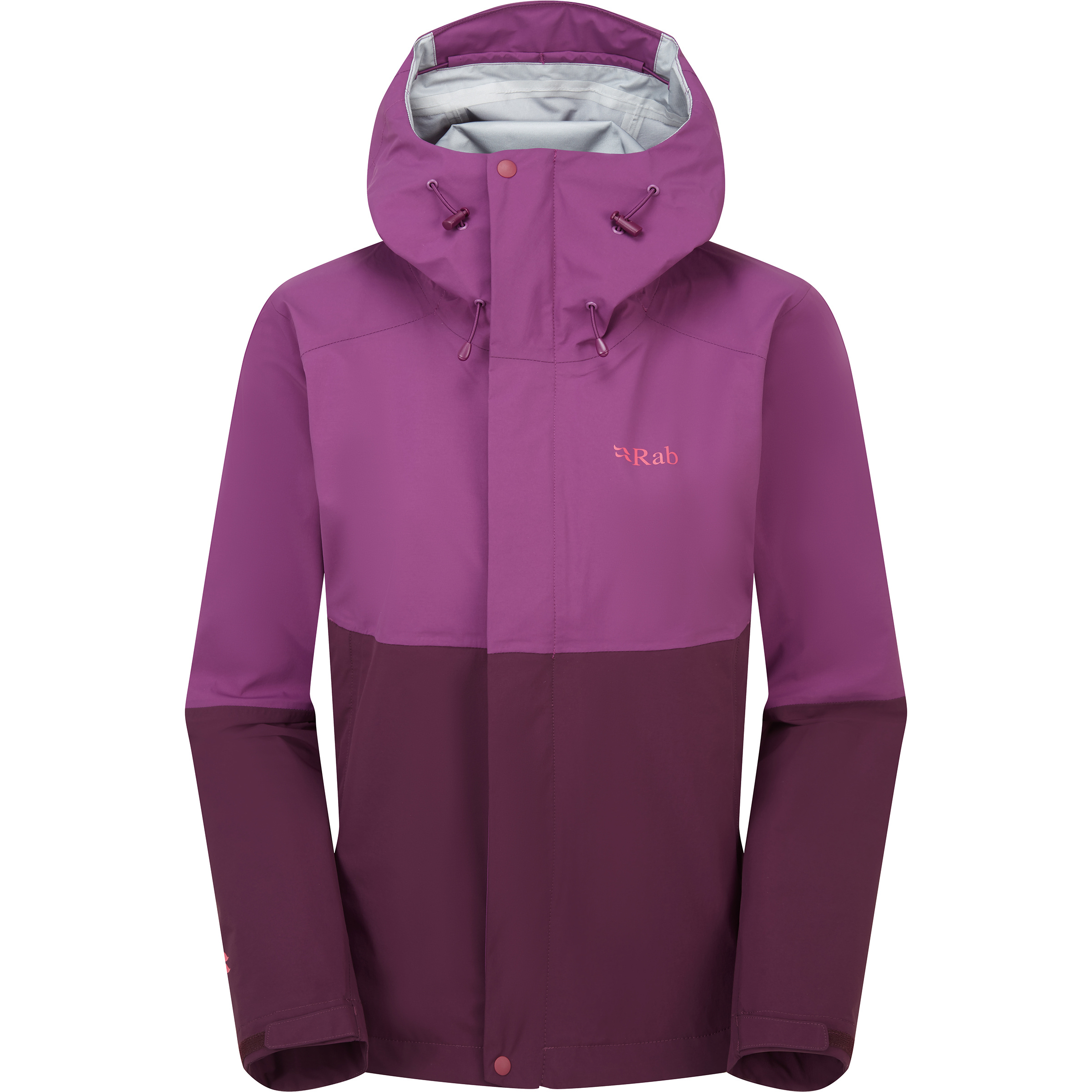 Rab Firewall Damen Regenjacke lila Größe M Trekking Winddicht Wasserabweisend