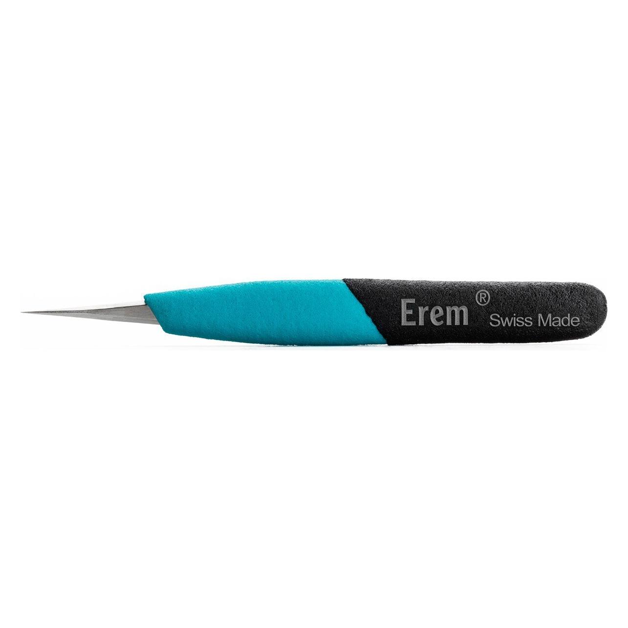 Weller Erem ESD-sichere Pinzette mit spitz zulaufenden Spitzen, Präzisionspinzette, Edelstahl, 120mm (E3CSA)